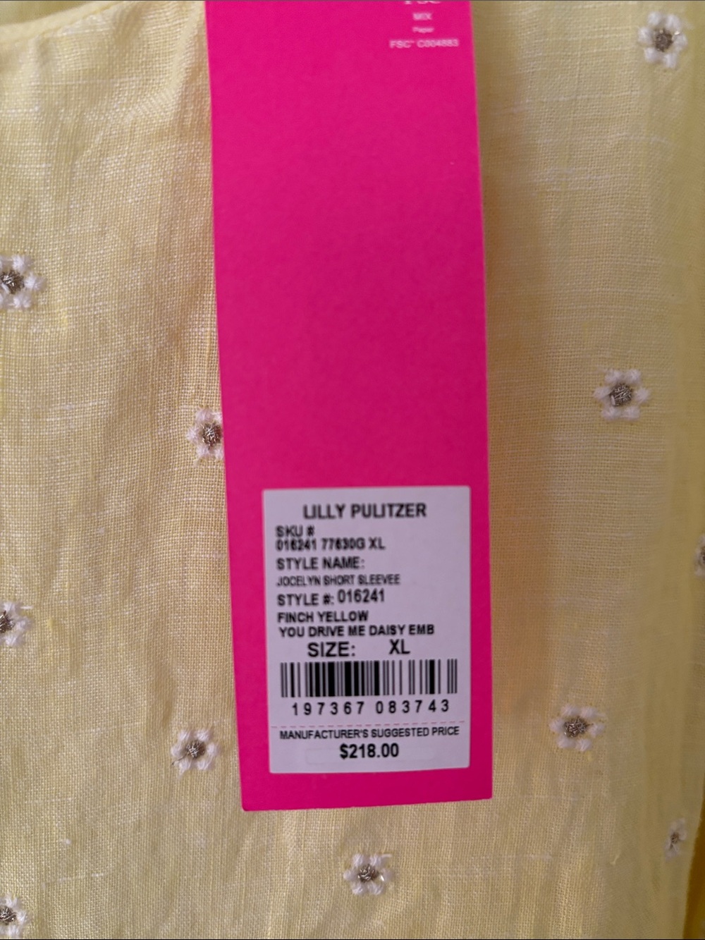 Lilly Pulitzer Lemon Eyelet Tiered Dress - Picture 2 of 4